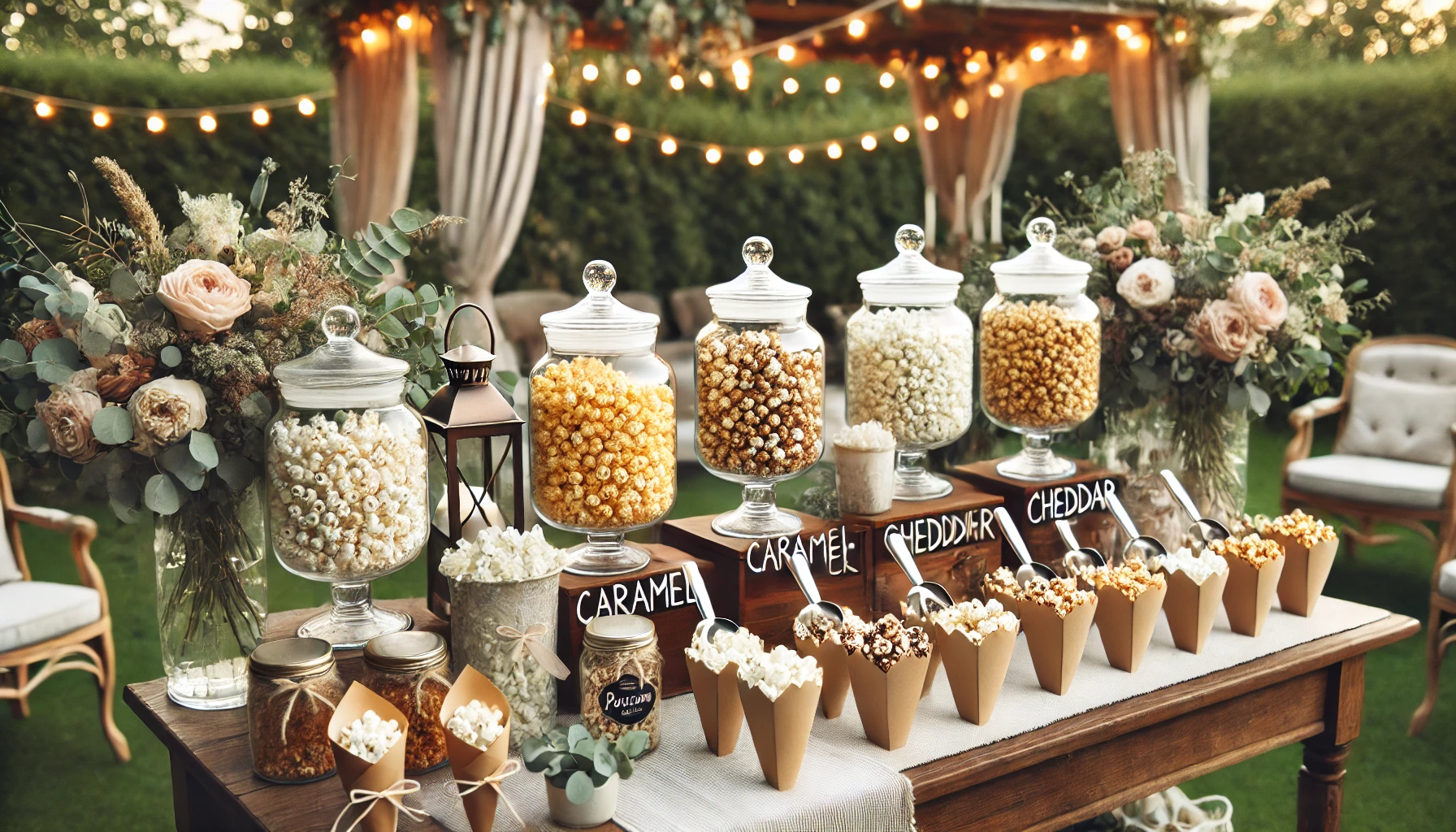 How to Set Up a Popcorn Bar for Weddings